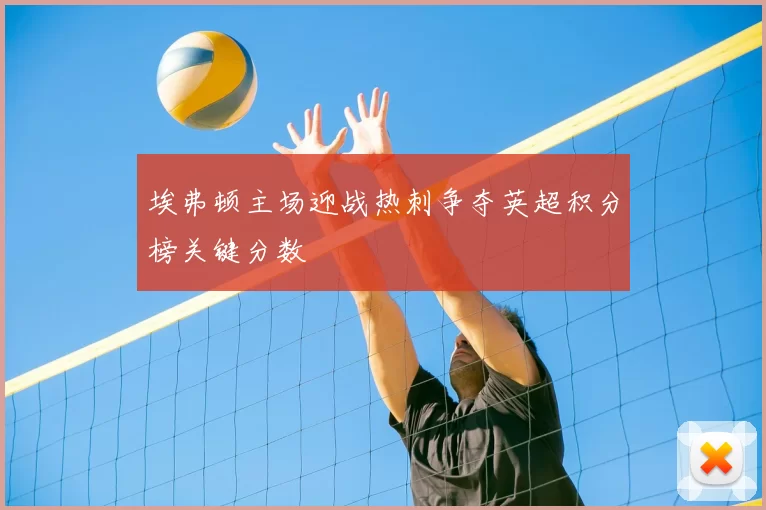 埃弗顿主场迎战热刺争夺英超积分榜关键分数